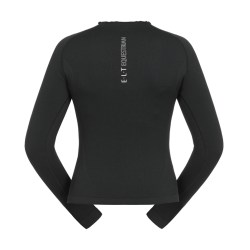 T-shirt technique ELT en maille 3D Richmond manches longues femme Noir T-shirt technique ELT en maille 3D Richmond manches longues femme Noir