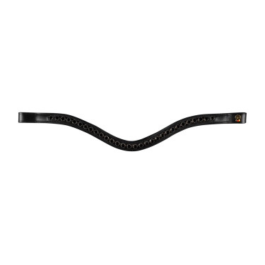 Bridon verni Waldhausen S-Line Blackshine muserolle combinée pull back Noir Bridon verni Waldhausen S-Line Blackshine muserolle combinée pull back Noir