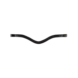Bridon verni Waldhausen S-Line Blackshine muserolle combinée pull back Noir Bridon verni Waldhausen S-Line Blackshine muserolle combinée pull back Noir