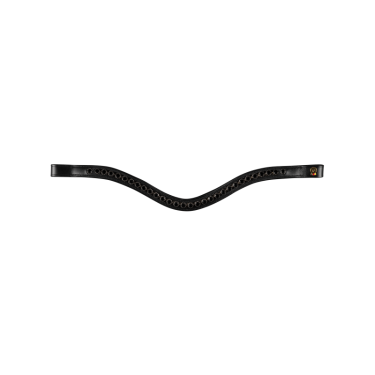 Waldhausen S-Line Blackshine gelakte hoofdstel met gecombineerde pull back neusriem Zwart Waldhausen S-Line Blackshine gelakte hoofdstel met gecombineerde pull back neusriem Zwart