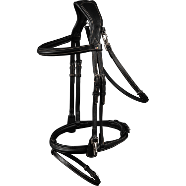 Bridon équitation X-Line avec muserolle combinée