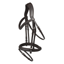 Bridon Waldhausen X-Line London muserolle combinée Marron Bridon Waldhausen X-Line London muserolle combinée Marron