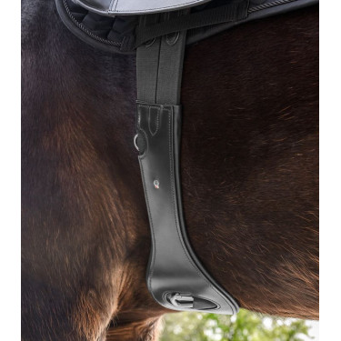 Sangle de selle Waldhausen en cuir Noir
