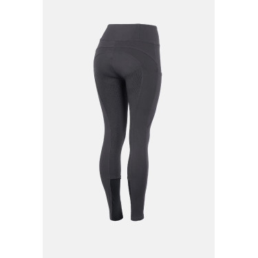 Legging d'équitation Tara 2.0 femme taille haute à grip intégral Horze Gris foncé Legging d'équitation Tara 2.0 femme taille haute à grip intégral Horze Gris foncé