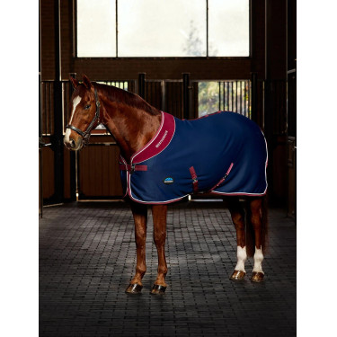 Weatherbeeta Opulence Show Sheet Standard Neck Marine / bordeaux Blauw