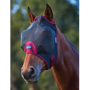 Masque anti-mouches à maille fine ComFiTec Weatherbeeta Noir / bordeaux