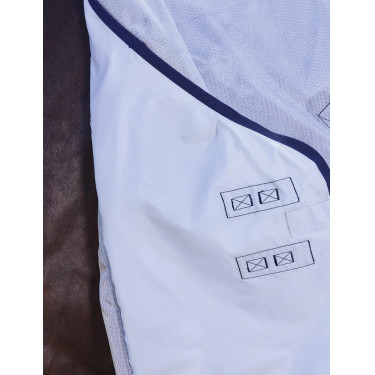 Couverture anti-mouches combo ComFiTec Hexi Shield Weatherbeeta Argent / marine / blanc