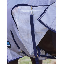 Couverture anti-mouches combo ComFiTec Hexi Shield Weatherbeeta Argent / marine / blanc