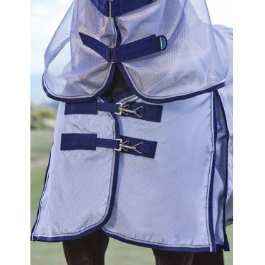 Couverture anti-mouches combo ComFiTec Hexi Shield Weatherbeeta Argent / marine / blanc