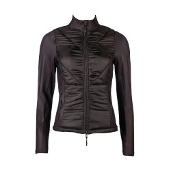 Prag II Style HKM jas in twee materialen Donkerbruin
