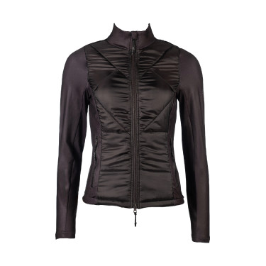 Prag II Style HKM jas in twee materialen Donkerbruin