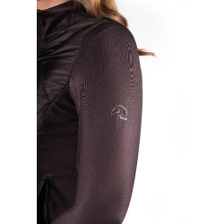 Prag II Style HKM jas in twee materialen Donkerbruin