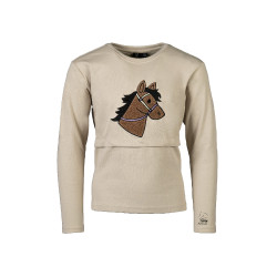 Polo à manches longues Mia HKM Beige