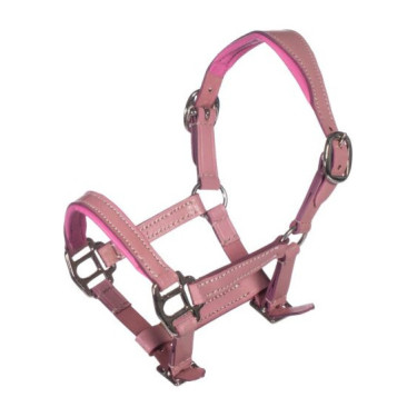 Lederen halster Pink Hobby Horsing - HKM Roze
