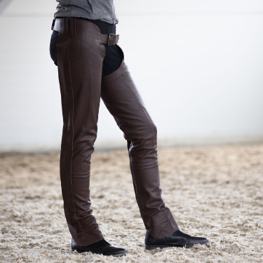 Chaps en cuir Blake Horze Marron foncé