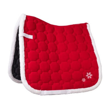 Tapis de selle Noël HKM Liverpool Rouge Tapis de selle Noël HKM Liverpool Rouge