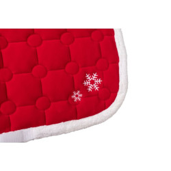 Tapis de selle Noël HKM Liverpool Rouge Tapis de selle Noël HKM Liverpool Rouge