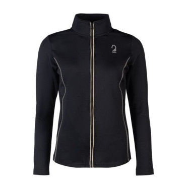 Sweat zippé Lauria Garrelli Limone femme Noir