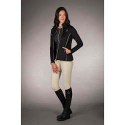 Lauria Garrelli Limone dames sweatvest met rits Zwart Lauria Garrelli Limone dames sweatvest met rits Zwart
