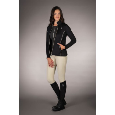 Sweat zippé Lauria Garrelli Limone femme Noir