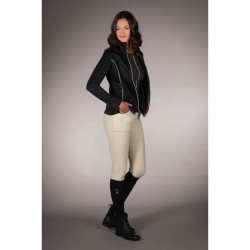 Lauria Garrelli Limone dames sweatvest met rits Zwart Lauria Garrelli Limone dames sweatvest met rits Zwart