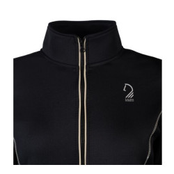 Sweat zippé Lauria Garrelli Limone femme Noir
