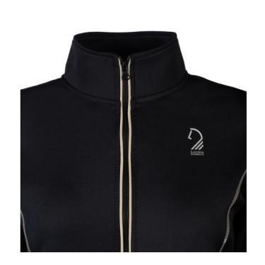 Sweat zippé Lauria Garrelli Limone femme Noir