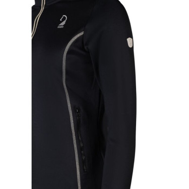 Lauria Garrelli Limone dames sweatvest met rits Zwart Lauria Garrelli Limone dames sweatvest met rits Zwart