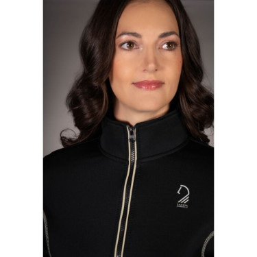 Lauria Garrelli Limone dames sweatvest met rits Zwart Lauria Garrelli Limone dames sweatvest met rits Zwart