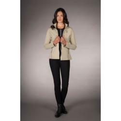 Sweat zippé Lauria Garrelli Limone femme Gris / beige