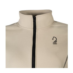 Sweat zippé Lauria Garrelli Limone femme Gris / beige