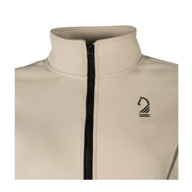 Sweat zippé Lauria Garrelli Limone femme Gris / beige