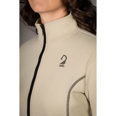 Sweat zippé Lauria Garrelli Limone femme Gris / beige