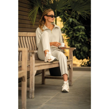 Sweat Lauria Garrelli Limone femme Gris / beige Sweat Lauria Garrelli Limone femme Gris / beige
