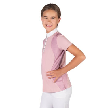 Wedstrijdpolo HKM Glam kind Oudroze Wedstrijdpolo HKM Glam kind Oudroze