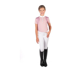 Wedstrijdpolo HKM Glam kind Oudroze Wedstrijdpolo HKM Glam kind Oudroze