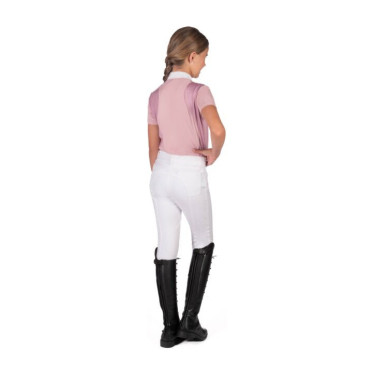 Wedstrijdpolo HKM Glam kind Oudroze Wedstrijdpolo HKM Glam kind Oudroze