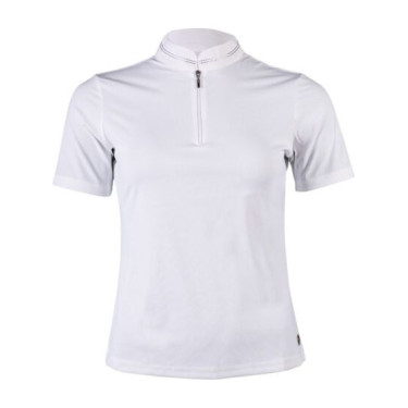 Polo de concours HKM Amy femme Blanc