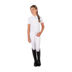 Dames wedstrijdpoloshirt voor paardrijden HKM Amy