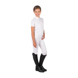 Polo de concours HKM Amy femme Blanc