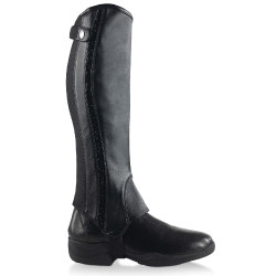 Glanzende PU-leren mini-chaps Sabrina dames Horze Glanzende PU-leren mini-chaps Sabrina dames Horze