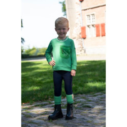 HKM Maui kinderrijbroek met fullseat van siliconen Diepblauw