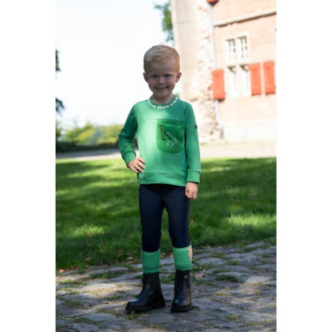 HKM Maui kinderrijbroek met fullseat van siliconen Diepblauw