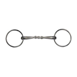 Mors d’équitation double brisure HKM Soft Touch 16 mm