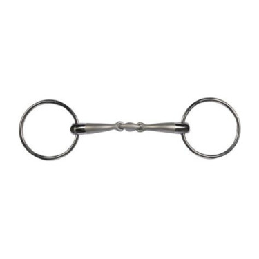 Paardrijbit dubbelgebroken HKM Soft Touch 14 mm | Equi-Clic