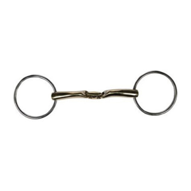 Paardenbit dubbel gebroken HKM Soft Contact 16 mm Paardenbit dubbel gebroken HKM Soft Contact 16 mm