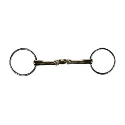 Dubbelgebroken trens bit 16 mm HKM Pro Balance – RVS/Argentan Dubbelgebroken trens bit 16 mm HKM Pro Balance – RVS/Argentan