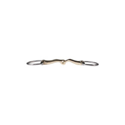 Enkelgebroken olijftrens 16 mm HKM – paardenbit
