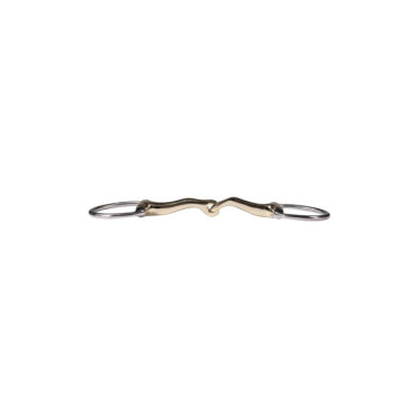Enkelgebroken olijftrens 16 mm HKM – paardenbit