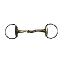 Mors d’équitation à olives double brisure HKM 16 mm